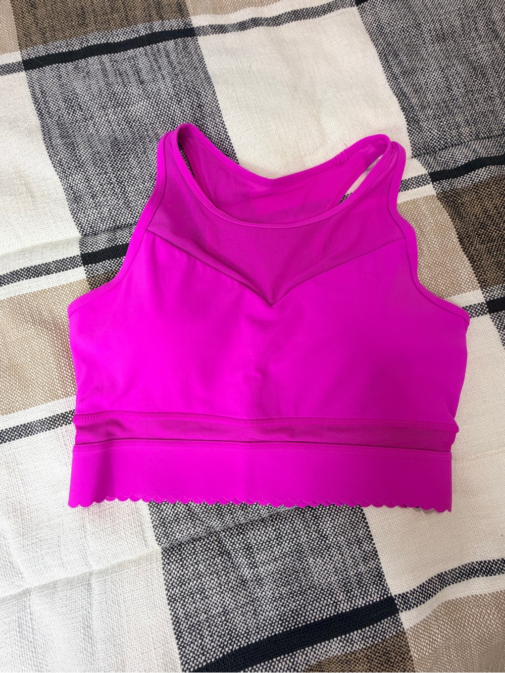 Hot Pink Star Mesh Bra
